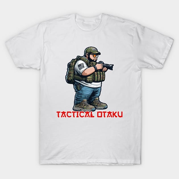 Tactical Otaku T-Shirt by Rawlifegraphic